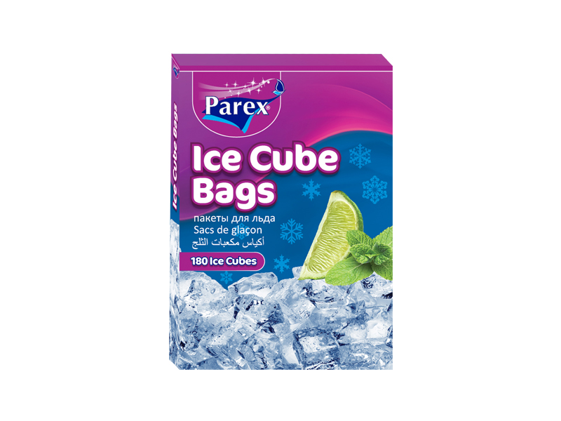 10 Ice Cube Bags - 24 Cubes Each Bag